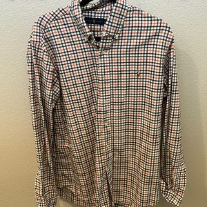 Mens Long-sleeves Button Down Polo